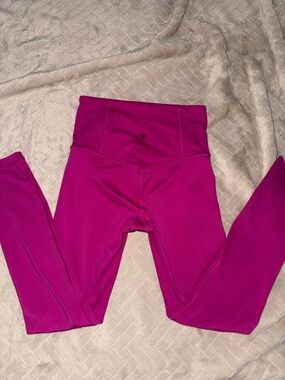 Athleta Girls' Fuchsia High-Rise Active Leggings
